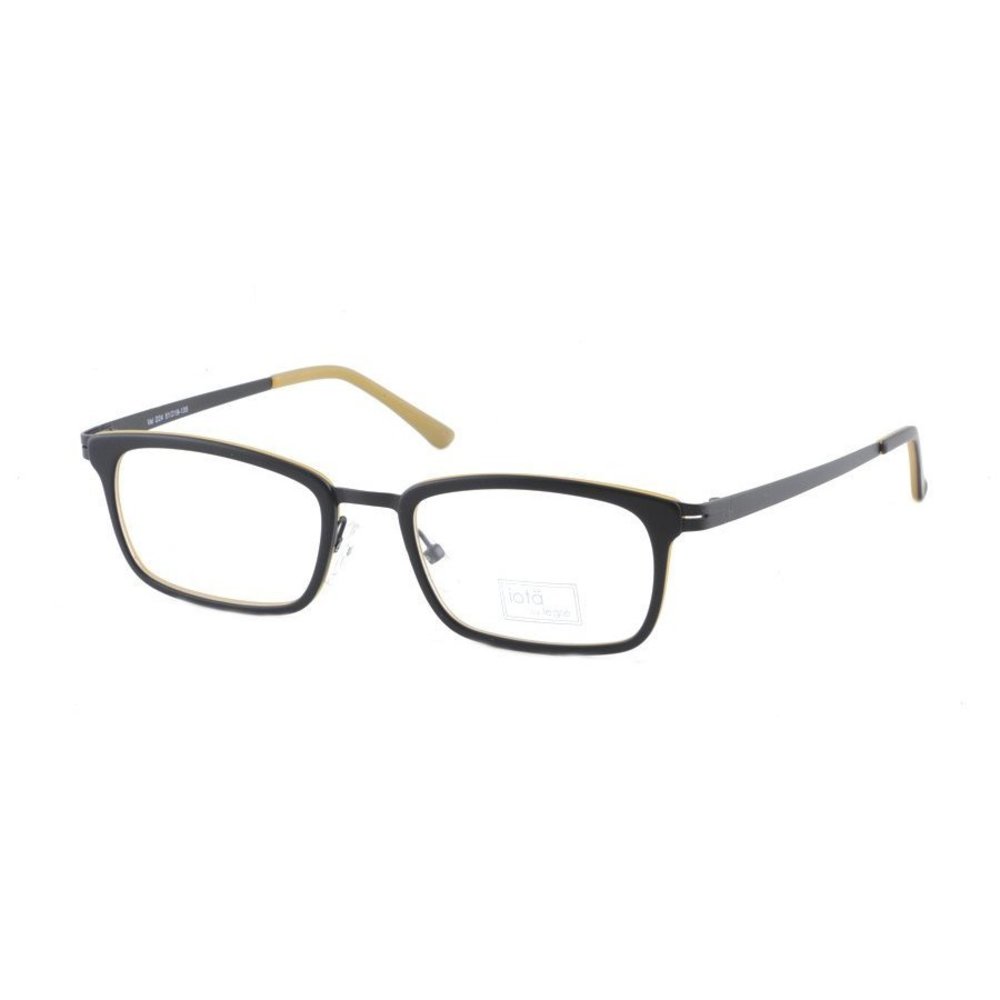 IOTA Val Eyeglasses Black  Black Temple 51mm